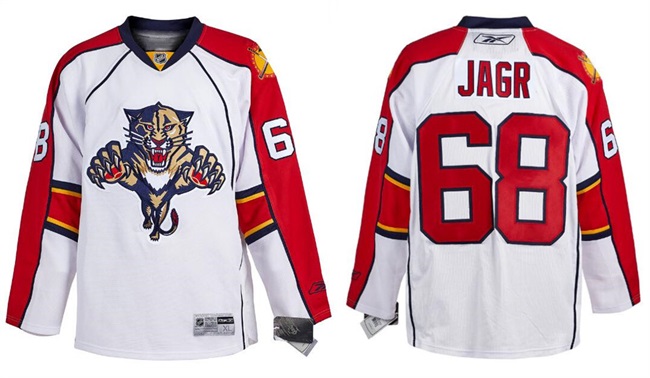 Men's White Florida Panthers ACTIVE PLAYER Custom Stitched Hockey Jersey